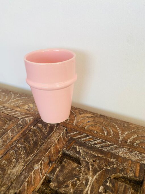Pink Handmade Moroccan Mug | Set of 2 | Modern Beldi Mug