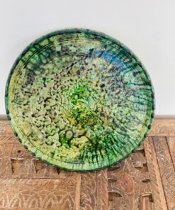 Tamegroute fruit bowl | Green | Moroccan Pottery Green | ø 30 cm 123