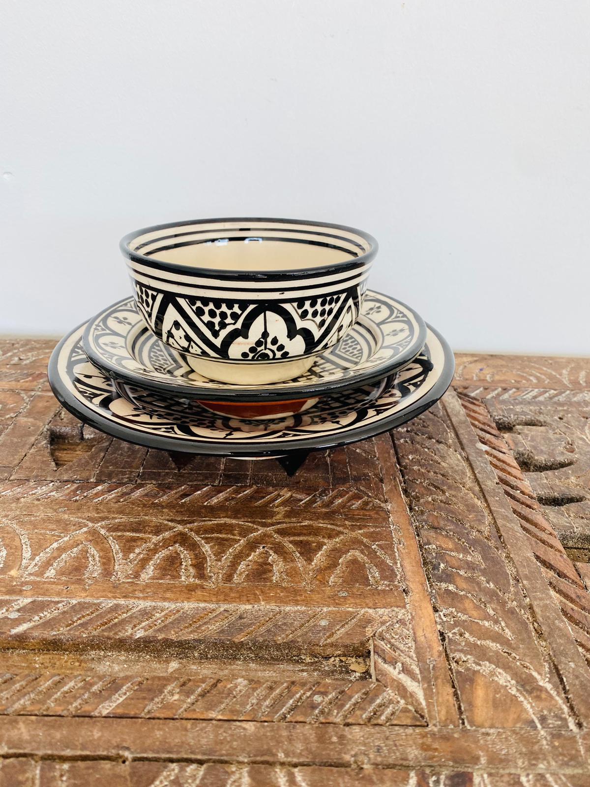 Aanvankelijk aan de andere kant, album Traditional Safi Bowl set | Set of 3 | Handmade Moroccan Pottery - Moroccan  Garden