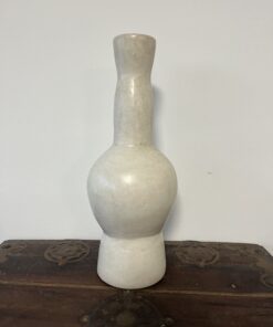 Moroccan Tadelakt Vase | 42 cm White | Moroccan Handmade Vase 04