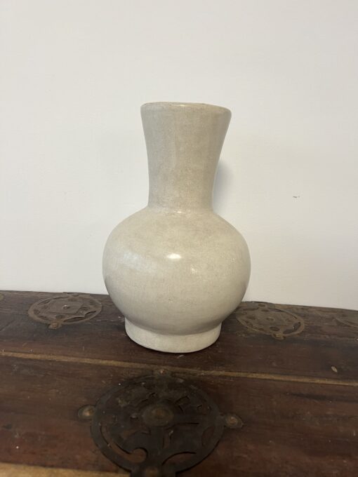 Moroccan Tadelakt Vase | 28 cm White | Moroccan Handmade Vase 05