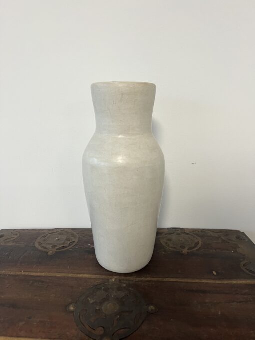 Moroccan Tadelakt Vase | 33 cm White | Moroccan Handmade Vase 08