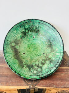 Tamegroute Bowl | Green | Moroccan Pottery Salad bowl | ø 40 cm 122