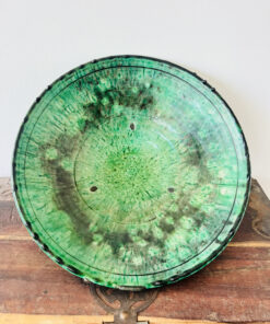 Tamegroute Bowl | Green | Moroccan Pottery Salad bowl | ø 40 cm 122